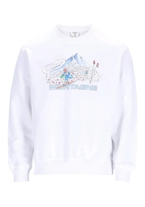 Casablanca montagne-print sweatshirt - White