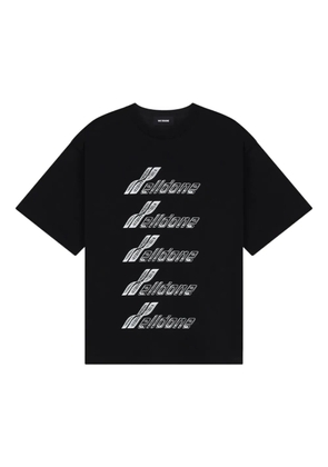 We11done logo-print T-shirt - Black