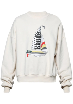 RHUDE Catamaran Champion cotton sweatshirt - Neutrals
