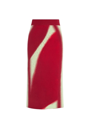 PH5 Sophie split midi skirt - Red
