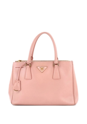 Prada Pre-Owned Double Zip Lux Saffiano Leather Small tote bag - Pink