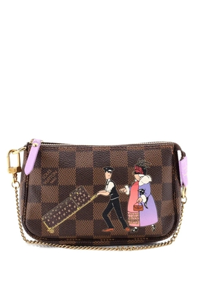 Louis Vuitton Pre-Owned Pochette Accessoires Limited Edition Damier Mini clutch bag - Brown