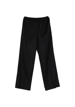 Gant elasticated-waistband trousers - Black