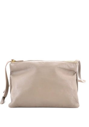 Celine Pre-Owned Trio Leather Large crossbody bag - Grey