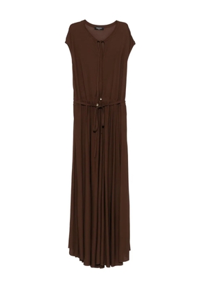 Fabiana Filippi drawstring maxi dress - Brown