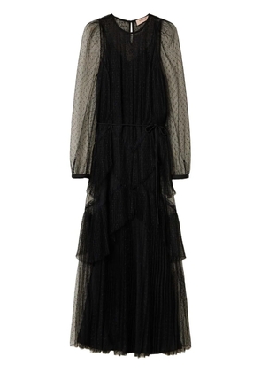 TWINSET tulle maxi dress - Black