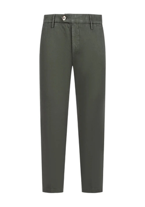 michael coal buttoned straight-leg trousers - Green