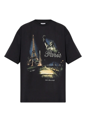 VETEMENTS Eiffel Tower-print T-shirt - Black