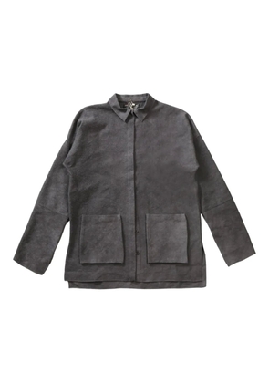 Cortana linen-blend shirt - Grey