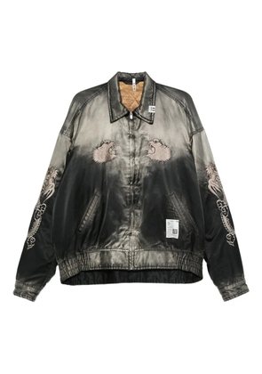 Maison MIHARA YASUHIRO embroidered souvenir jacket - Black