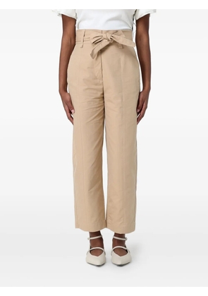 TWINSET belted cropped trousers - Neutrals