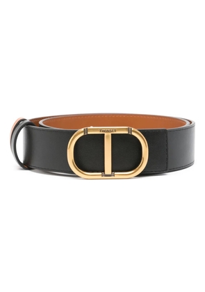 TWINSET Oval-T reversible belt - Black