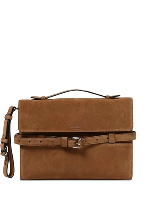 Moschino belt tote bag - Brown