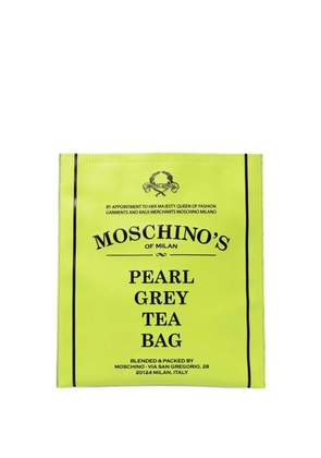 Moschino tea bag clutch bag - Yellow