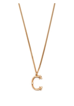 Emanuele Bicocchi C letter-pendant chain necklace - Gold