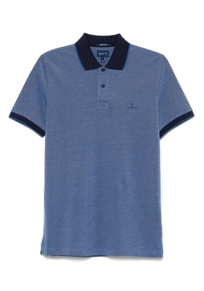 Gant logo-embroidered polo shirt - Blue