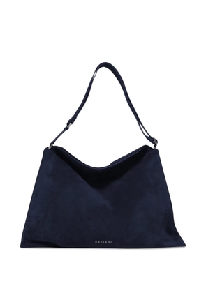 Orciani large Trinity Peach contrast-strap shoulder bag - Blue