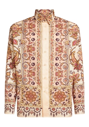 ETRO paisley-print cotton shirt - Neutrals