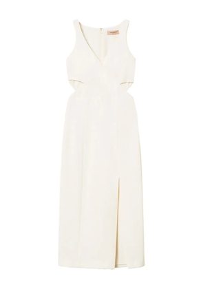 TWINSET cut-out midi dress - White