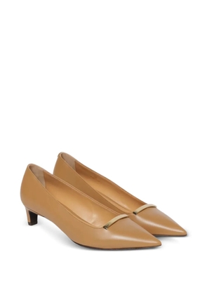 Tod's Barretta pointed toe strap loafers - Neutrals