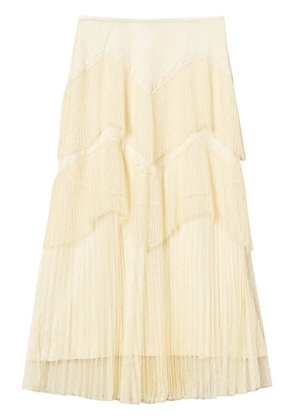 TWINSET pleated tulle maxi skirt - Neutrals