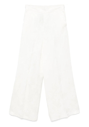 TWINSET jacquard palazzo pants - White