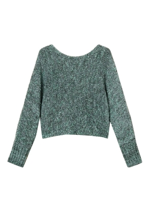 TWINSET speckled boat-neck sweater - Green