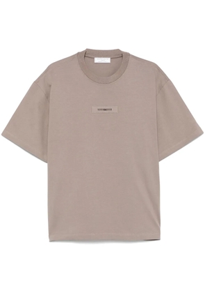 Société Anonyme Binary-embroidered T-shirt - Brown