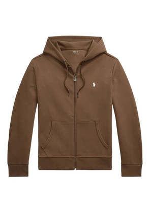 Polo Ralph Lauren double-knit zip-up hoodie - Brown