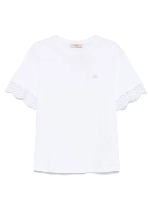 TWINSET lace-detail T-shirt - White