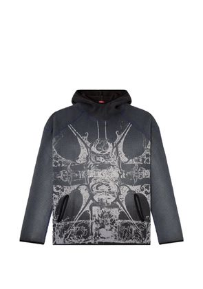 Diesel graphic-print hoodie - Grey
