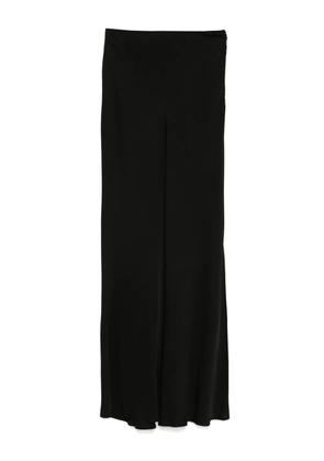 TWINSET logo-plaque maxi skirt - Black