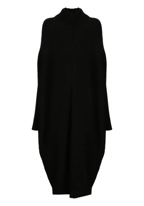 Forme D'expression mock-neck knitted midi dress - Black
