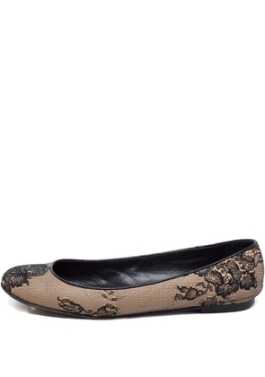 Giuseppe Zanotti Vintage leather ballet flats - Neutrals