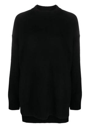 Jil Sander long-sleeve crew-neck wool jumper - Black