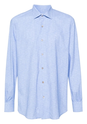 Mazzarelli Freetime stretch-jersey shirt - Blue