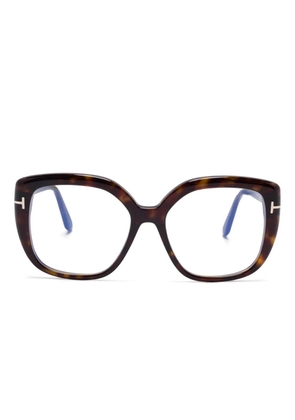 TOM FORD Eyewear butterfly-frame glasses - Brown