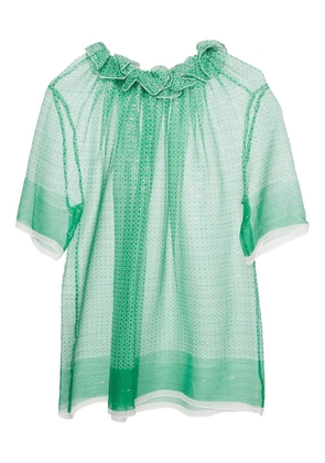 Stella McCartney Pre-Owned ruffled top - Green