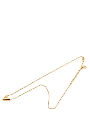 Louis Vuitton Pre-Owned 2015 Gold Plated Essential V Necklace costume necklace