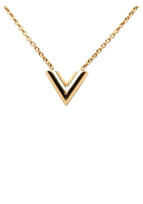 Louis Vuitton Pre-Owned 2019 Gold Plated Essential V Necklace costume necklace