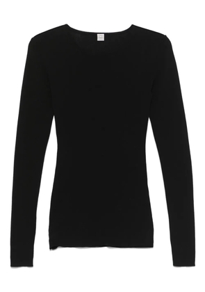 TOTEME compact cotton T-shirt - Black