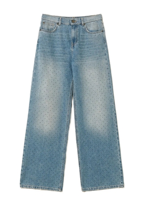 TWINSET rhinestone-embellished jeans - Blue
