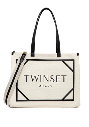 TWINSET logo tote bag - Neutrals