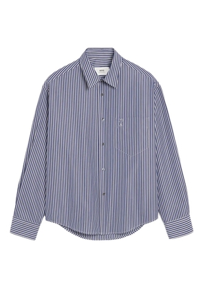 AMI Paris Ami de Coeur striped shirt - Blue