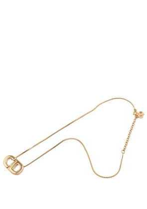 Christian Dior Pre-Owned 20th Century Gold Plated CD Logo Pendant Necklace costume necklace