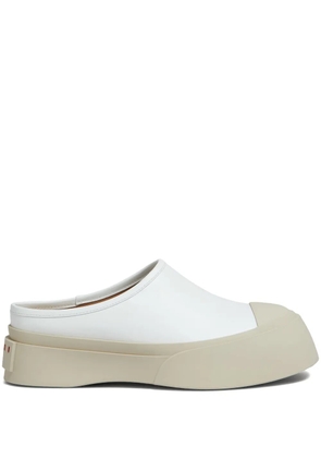 Marni Mary Jane leather mules - White