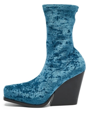Stella McCartney Pre-Owned velvet boots - Blue