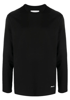 Jil Sander long-sleeved cotton T-shirt - Black