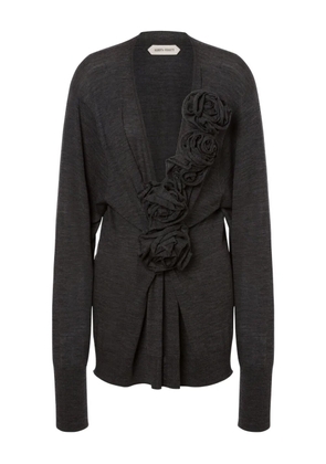 Alberta Ferretti virgin-wool knitted top - Grey