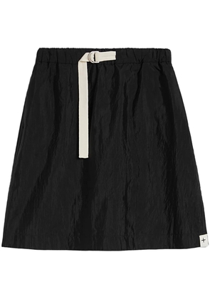 Jil Sander buckled A-line miniskirt - Black